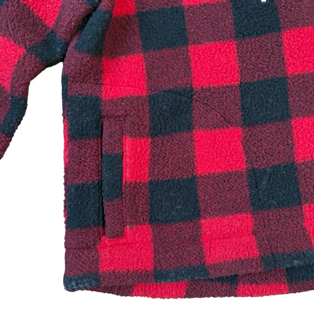 Old Navy Women’s Pull Over fleece Buffalo Plaid‎ size L - Picture 4 of 6